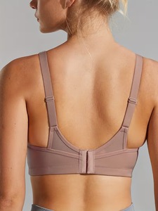 Soutien-gorge de sport à fort impact pour femmes |   Haut de sport respirant à empiècements en mesh |   Bralette de sport ajustable en polyester et élasthanne avec fermeture à crochets et œillets - Product Image 2
