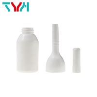 Flacon cylindrique en plastique LDPE de 3 ml à 20 ml, compressible, pour sérum, lotion, poudre libre, masque facial, shampoing, écologique, recyclable, petit format