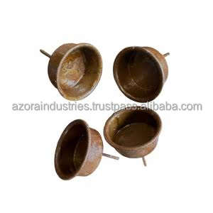 Most Selling Gold Copper Iron Handmade Azora <b>Industries</b> Rustic Finish Elegant Metal Candleholder Home Decor Christmas Easter - Product Image 5