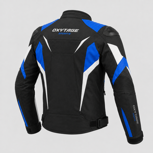 Chaqueta de Motocicleta de Manga Larga para Hombre Oxytage, Color Negro, Azul y Blanco, Estilo Deportivo Transpirable, para Adultos, Todas las Temporadas, Venta al por Mayor - Product Image 4