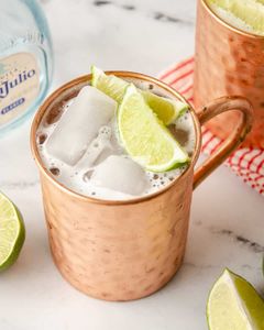 Copper mule mug <b>set</b> for stylish luxury <b>beverage</b> corners hammered finish metal cups durable reusable <b>serving</b> party mugs - Product Image 1