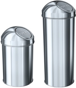Stainless Steel Foot Pedal Waste <b>Bin</b> Silent Close Lid Floor Standing Trash Can for Bathroom <b>Kitchen</b> - Product Image 1