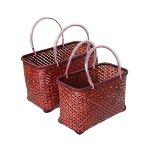 Cestas de Jacinto de Agua Tejidas a Mano, Multifuncionales, Vintage, Ecológicas, con Asa Cómoda, para Dormitorio y Sala de Estar, a Precio Económico - Product Image 1