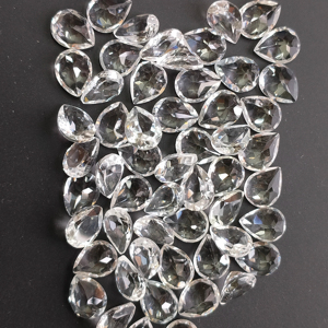 Natural White Topaz 9x7MM Pear Cut Best Quality Calibrated Loose Gemstone For Designer Jewelry Making - Product Image 3