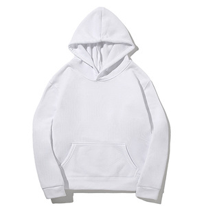 Nueva moda de primavera y otoño para hombre, sudaderas con capucha informales, sudadera gruesa de Color sólido con capucha suelta, Tops simples - Product Image 5