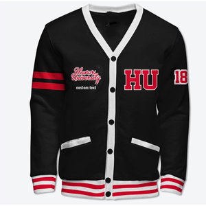 เสื้อคาร์ดิแกนแบบ Letterman ของมหาวิทยาลัย รุ่นสั่งทำพิเศษ สีเทา แขนยาว ถักทออย่างดี ระบายอากาศได้ดี หนา เหมาะสำหรับฤดูหนาว เสื้อผ้าผู้ชาย - Product Image 5