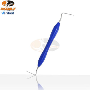 JACKBILLY Instrument d'endodontie dentaire, Plugger chauffant double face n° 2/3, en acier inoxydable de qualité médicale, écarteurs bleus - Product Image 2