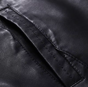 แจ็คเก็ตหนังเทียม PU สไตล์คลาสสิกสำหรับเด็กผู้ชาย ดีไซน์ใหม่ปี 2026 - Product Image 5