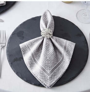9 Pcs Luxury Crystal Flower <b>Napkin</b> Rings <b>Silver</b> Rhinestone Ideal For Wedding Use And Kitchen Table Decor Use - Product Image 4