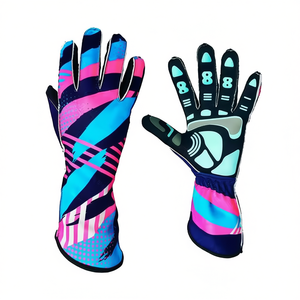 Professional High Quality Unisex Kart Racing Gloves Anti <b>Slip</b> Breathable <b>Full</b> Finger Polyester - Product Image 2