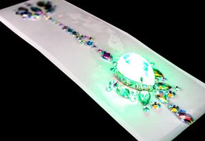 Em estoque Halloween <span class=keywords><strong>DIY</strong></span> Make Up Gems LED Light Glowing Mermaid Face Jewels para Maquiagem Rave Festival - Product Image 6