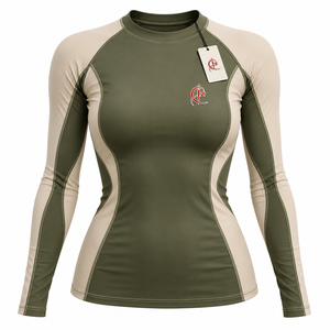 Camiseta Deportiva de Manga Larga para Mujer, Sublimada, para Gimnasio, MMA, de Alta Calidad, Transpirable, Suministro Directo de Fábrica, Hecha a Medida - Product Image 1