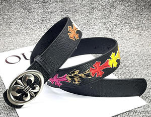 Cinturón de Cuero PU Blanco Personalizado, Estilo Punk Hip Hop, Muchos Diseños, Hebilla de Aleación, Cinturón Y2K con Hebilla Cruzada para Hombre y Mujer - Product Image 5