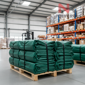 Bâche de protection pliable et portable multicouche pour couvertures temporaires, chantiers de construction, applications agricoles et extérieures - Product Image 1