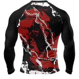 Camiseta Deportiva de Compresión para Hombre, Diseño Gráfico, 100% Poliéster, Ajustada, para Natación - Product Image 2