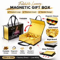 2026 Logo Personnalisé Pliable Luxe Boîte Carton pour Extensions de Cheveux Emballage Sacs Retail Perruque Boîte Cadeau Cheveux Vierge