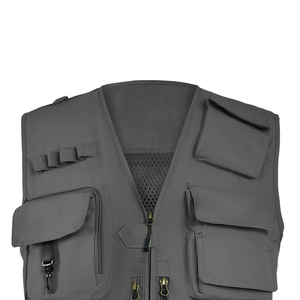 Chaleco Cargo Multibolsillos de Algodón y Poliéster de Secado Rápido y Transpirable, Precio al por Mayor, Ropa Casual, Chaleco Cargo sin Mangas Personalizado - Product Image 3