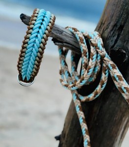 Conjunto de collar y correa para perro de paracord - Azul bebé |   Suave |   Duradero |   Caminando |   Razas pequeñas y medianas - Product Image 3