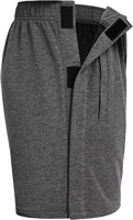 Shorts de bain personnalisés pour hommes en toile 100 % coton, taille mi-haute élastique, respirants, athlétiques, avec poches latérales à boutons-pression détachables, post-chirurgie