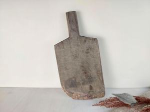 Planche à découper rustique en bois massif, style vintage, pour décoration de ferme, cuisine, intérieur de maison, café - Product Image 2