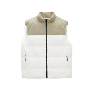 Chaleco acolchado sin mangas de color sólido para hombre, de la mejor calidad, 100% poliéster, con impresión de logotipo personalizado. - Product Image 1