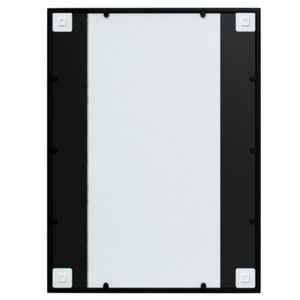 Miroir encadré en métal noir 31,5 x 23,6 pouces, rectangulaire, à fixer au mur, design élégant, pour usage domestique - Product Image 6