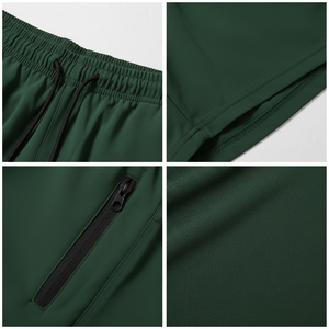 Men Gym Shorts with Zipper Pockets Quick Dry 4 Way Stretch Breathable Workout Running Shorts - Product Image 5