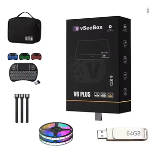 กล่องรับสัญญาณทีวีดิจิตอล vSeeBox V6 Plus Smart Media Player แรม 4GB รอม 64GB รองรับความละเอียด 8K Ultra Streaming ระบบ Android OTT - Product Image 2