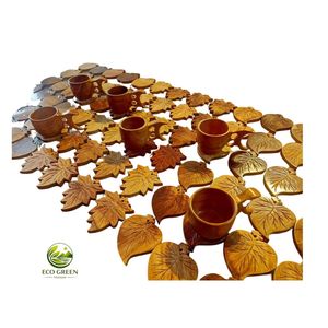 Custom Carved Round Bamboo Wood Table Mat with Bamboo Lining Heat Resistant for Home Cafe Bar - Product Image 5
