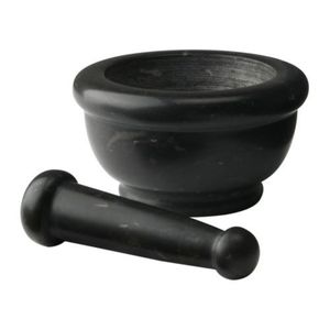 Heavy Duty Marble Mortar And Pestle For Grinding Spices <b>Garlic</b> Ginger And Making <b>Fresh</b> Paste At Home - Product Image 1