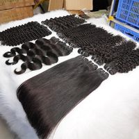 Sampel Gratis Rambut Virgin Berkualitas Tinggi, Bundel Rambut Mentah Grosir, Beli Langsung Dari Supplier India Dengan Harga Pabrik