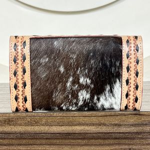 กระเป๋าเงินหนังลายตารางหมากรุกสำหรับผู้หญิงความจุขนาดใหญ่กระเป๋าใส่บัตรหลายใบแฟชั่นหนังวัวกระเป๋าใส่เงิน - Product Image 5