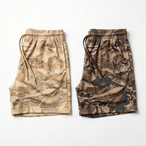 Custom Cyberpunk <b>Abstract</b> Brush Stroke Camouflage Graphic Mesh Shorts Men’s Athletic Sublimation Basketball Training Shorts - Product Image 3
