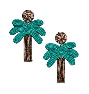 Boucles d'oreilles pendantes tendance, neuves, luxueuses, brodées à la main avec des perles, pour femmes, par MD HANDICRAFTS. - Product Image 1