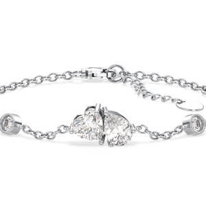 Bracelets en argent sterling 925 plaqué or 14 carats avec fermoir homard et moissanite pour femmes, prix de gros REYES, bijoux fins - Product Image 4