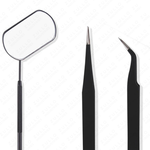 Professional Eyelash Extension Tweezers Stainless Steel Mirror Lash Lifting <b>Tool</b> Precision Volume Lash Application - Product Image 3