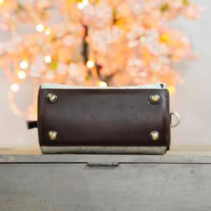 Bolso de Mano de Cuero Genuino con Patrón de Piel de Vaca, Cierre de Cremallera, Ligero, Gran Capacidad, Estilo Casual de Viaje para Mujer - Product Image 4