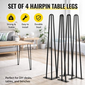 Square Frame Metal <b>Table</b> <b>Legs</b> Heavy Duty <b>Table</b> Base for Home Office Dining Furniture EDPTBL000 - Product Image 2