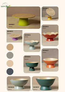 Cuenco de Bambú con Pedestal, Hecho a Mano, Ecológico, Moderno, de Gran Capacidad, Lavable, Ligero, Decorativo, Personalizable para Fiestas - Product Image 6