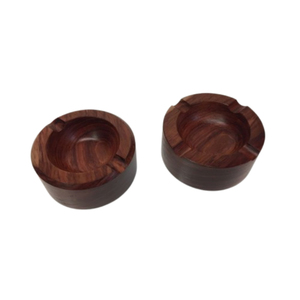 Cenicero Redondo de Madera de Lujo con Logotipo Personalizado, Porta Cenizas de Cigarrillos de Madera Natural para Hogar, Oficina, Hotel, Terraza Exterior - Product Image 6