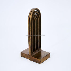 Porte-livres modernes élégants en aluminium noir, supports de livres durables pour la maison, le bureau, l'étagère, la décoration - Product Image 3