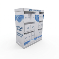 Affichage portatif de palette de PDQ de détail de haute qualité 1 2 3 support de carton ondulé de quart face 1/4 pour des boissons personnalisable