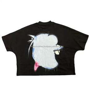 เสื้อยืดครอปสีพื้นแบบขายส่งรุ่นใหม่ล่าสุด รับสกรีนลายตามสั่ง แฟชั่นสตรีทสุดฮิต ทรงปกติ ผ้าถัก - Product Image 3