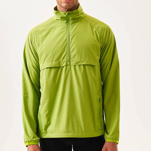 Chaqueta para correr con bolsillos con cremalleras ocultas para hombre, chaqueta para correr con almacenamiento seguro, cortavientos deportivo para hombre con cremallera - Product Image 6