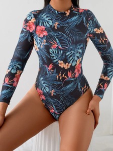 Traje de Baño de Una Pieza con Estampado Floral, Diseño Personalizado, Almohadillas Extraíbles, Venta al Por Mayor OEM, Modelo 2026 - Product Image 6