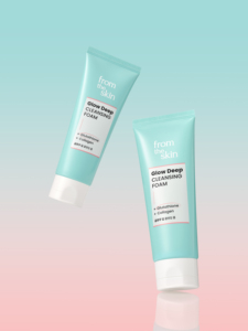โฟมล้างหน้า SKIN Herbal Glow Deep Cleansing Foam 100 มล. กลูต้าไธโอน คอลลาเจน ช่วยให้ผิวกระจ่างใส เหมาะสำหรับทุกสภาพผิว ผลิตภัณฑ์ความงามจากเกาหลี - Product Image 1