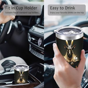 Double Wall Stainless Steel Tumbler 20oz Vacuum <b>Insulated</b> Silver Office Home Car Use <b>Cup</b> - Product Image 4