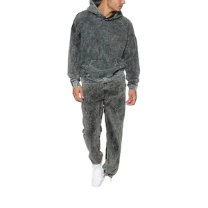 Survêtement personnalisé délavé à l'acide OEM/ODM – Qualité supérieure, prix usine, design sur mesure, vêtements streetwear doux et confortables - Product Image 3