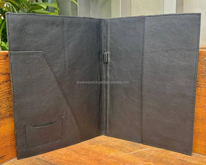 โฟลเดอร์แฟ้มสะสมผลงานหนังทำมือแบบปรับแต่งได้ใหม่แผ่นหนังวัวแบรนด์กระเป๋าสำหรับใส่โน๊ตบุ๊ค - Product Image 6