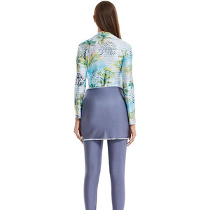 Burkinis Two-Piece Women Long Sleeve Swimsuit 2 Piece Cropped <b>Bathing</b> Suit Burkinis Swimwear Islamic Burkinis Wear - Product Image 6